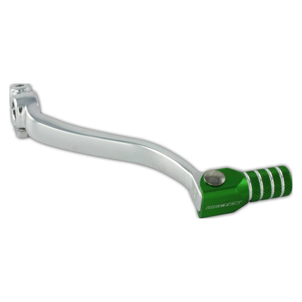 biketek Biketek mx alloy gear lever with green tip - #k18